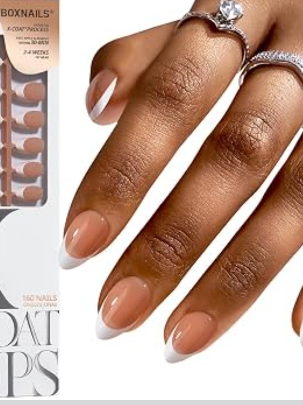 BTArtbox Xcoat French Tip Press-On Nails
